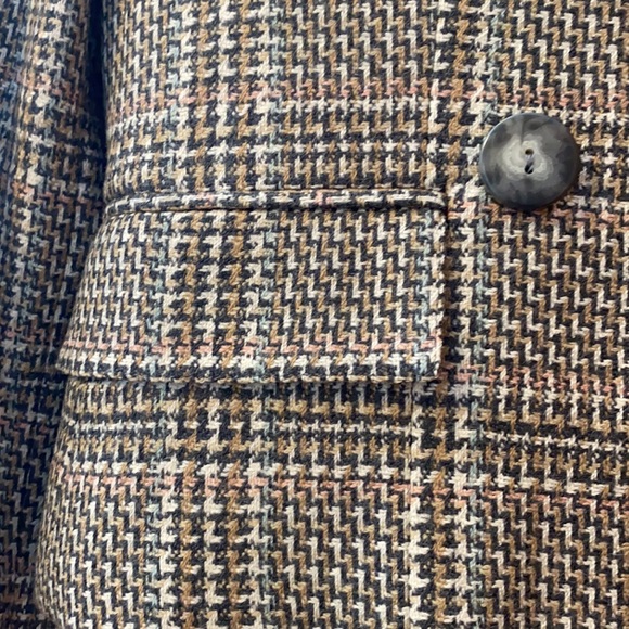 Evan Picone Brown Plaid Blazer - Picture 4 of 10